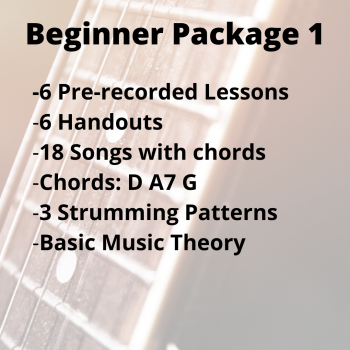 Beginner Package 1 | Groove with the Guitar, guitar lessons